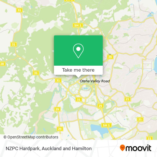 NZPC Hardpark map
