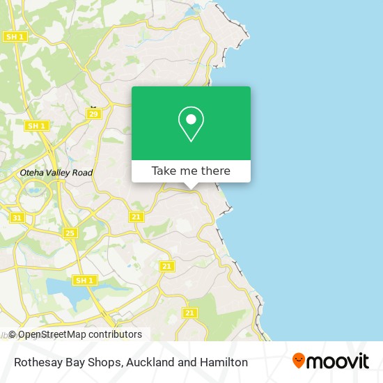 Rothesay Bay Shops map