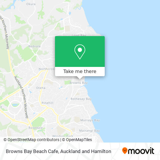 Browns Bay Beach Cafe map