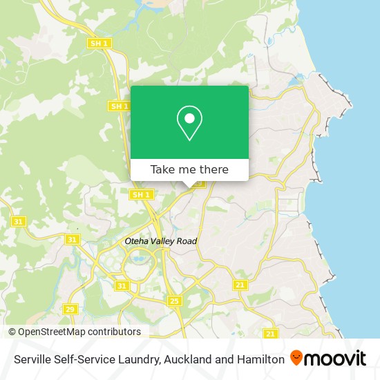 Serville Self-Service Laundry map