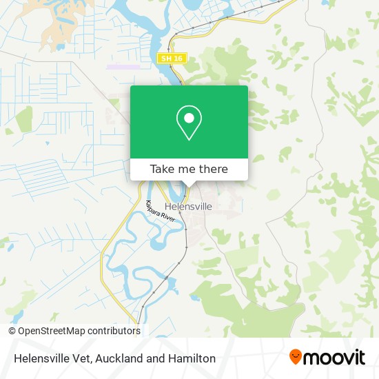 Helensville Vet map