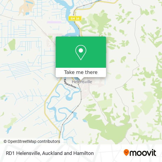 RD1 Helensville map