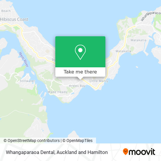 Whangaparaoa Dental map