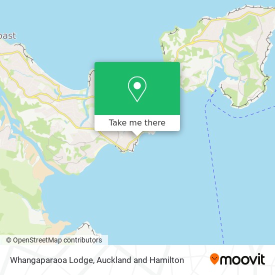 Whangaparaoa Lodge map