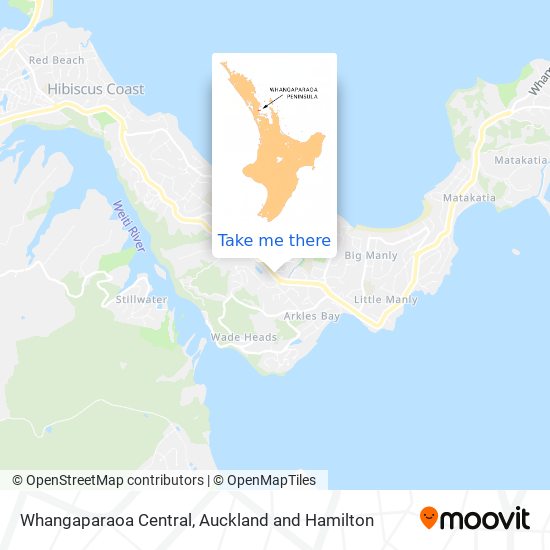 Whangaparaoa Central地图