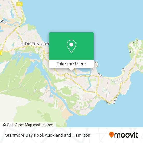 Stanmore Bay Pool map