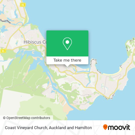 Coast Vineyard Church map