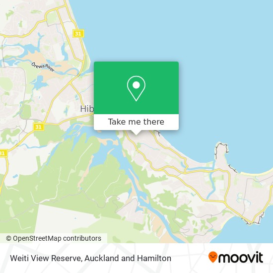 Weiti View Reserve map