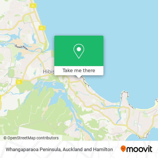 Whangaparaoa Peninsula地图