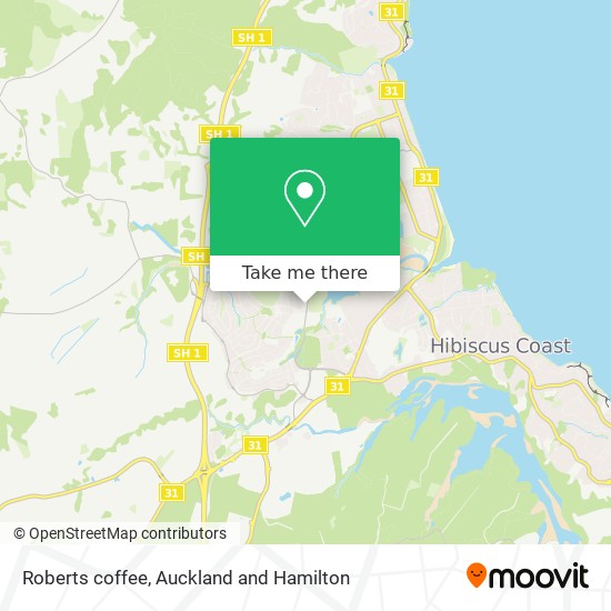Roberts coffee map