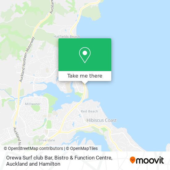 Orewa Surf club Bar, Bistro & Function Centre地图