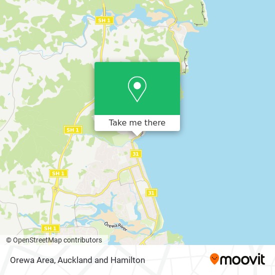 Orewa Area地图