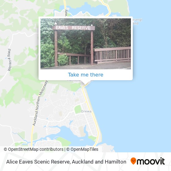 Alice Eaves Scenic Reserve map