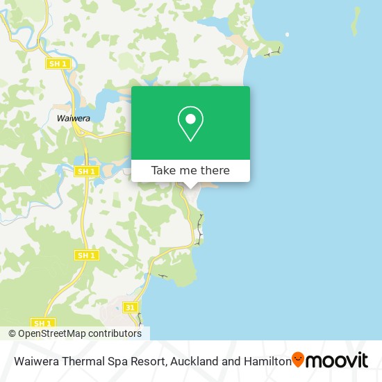 Waiwera Thermal Spa Resort map