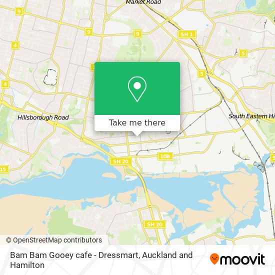 Bam Bam Gooey cafe - Dressmart map