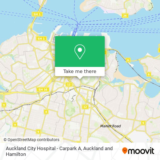 Auckland City Hospital - Carpark A map
