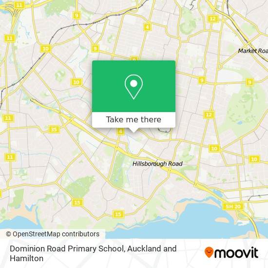 Dominion Road Primary School map