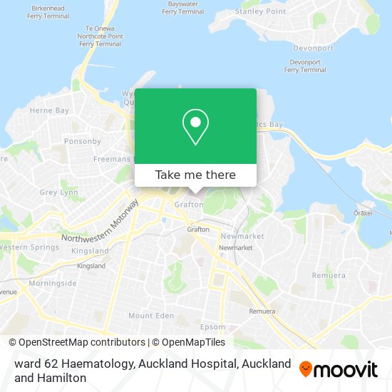 ward 62 Haematology, Auckland Hospital map