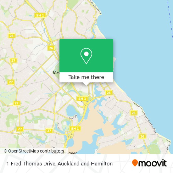 1 Fred Thomas Drive map