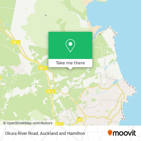 Okura River Road map