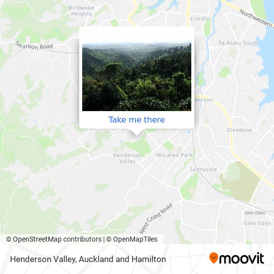 Henderson Valley map