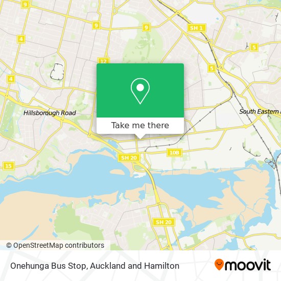Onehunga Bus Stop地图