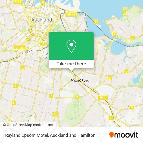 Rayland Epsom Motel map