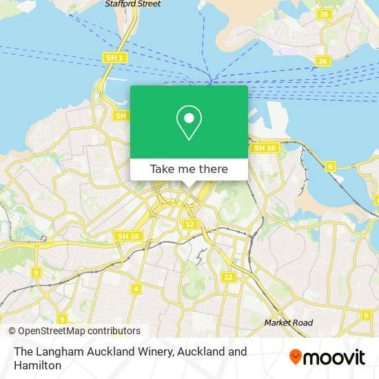 The Langham Auckland Winery map
