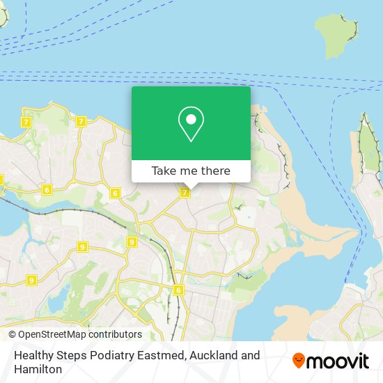 Healthy Steps Podiatry Eastmed map