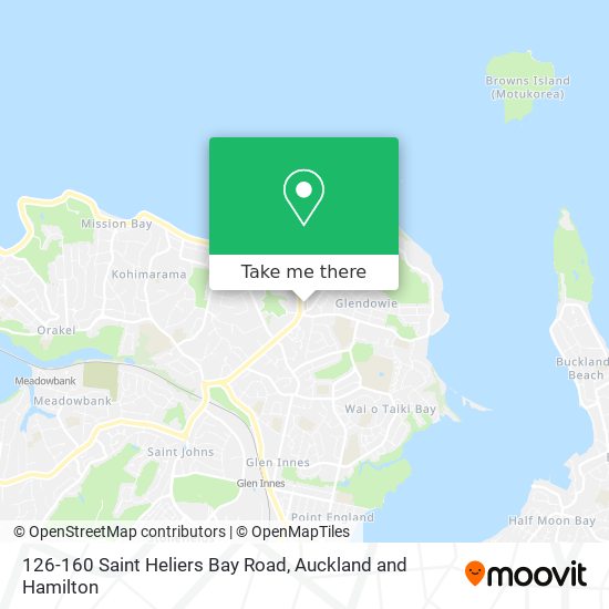 126-160 Saint Heliers Bay Road map