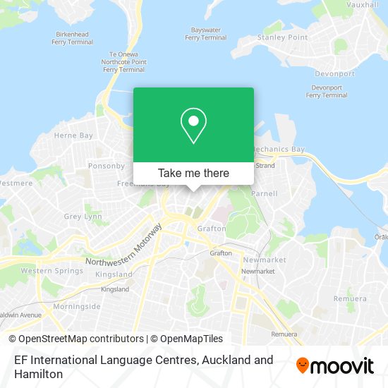 EF International Language Centres map