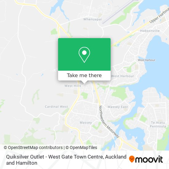 Quiksilver Outlet - West Gate Town Centre map