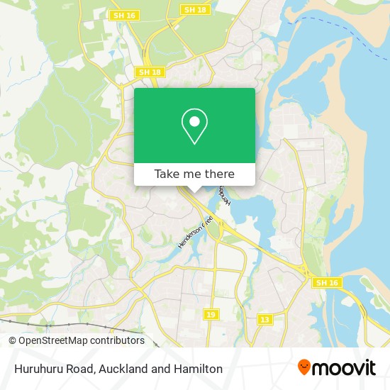 Huruhuru Road map