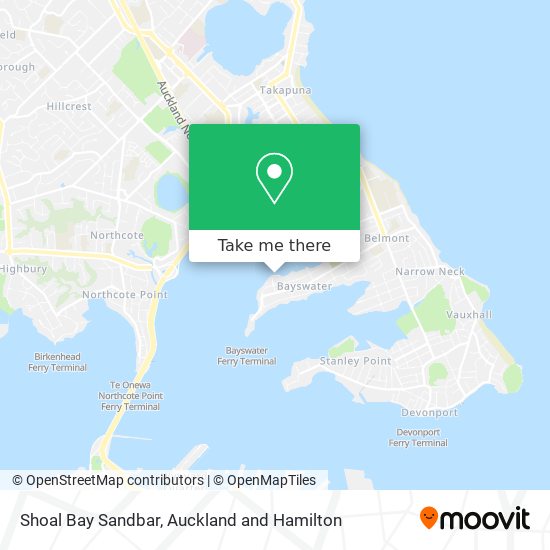Shoal Bay Sandbar map