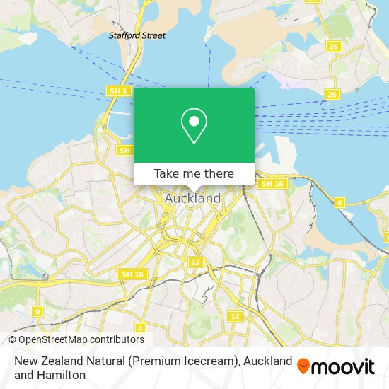 New Zealand Natural (Premium Icecream) map