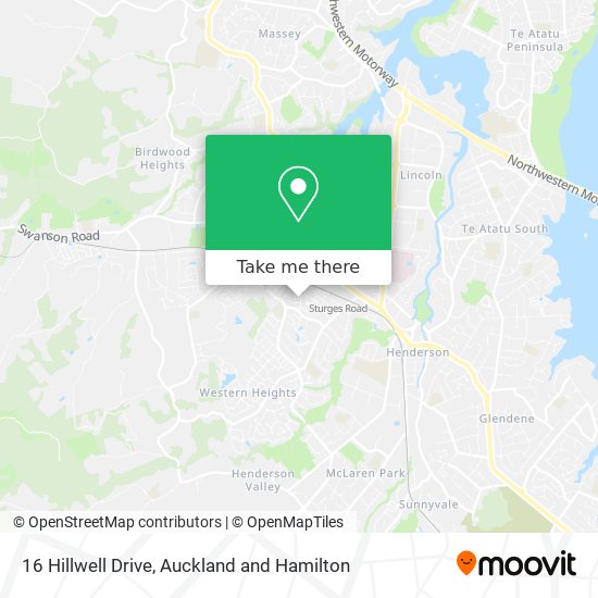 16 Hillwell Drive map