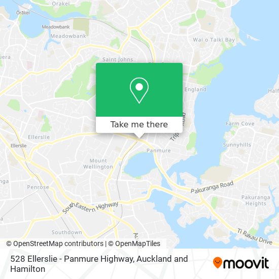 528 Ellerslie - Panmure Highway map