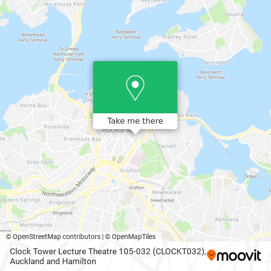 Clock Tower Lecture Theatre 105-032 (CLOCKT032) map