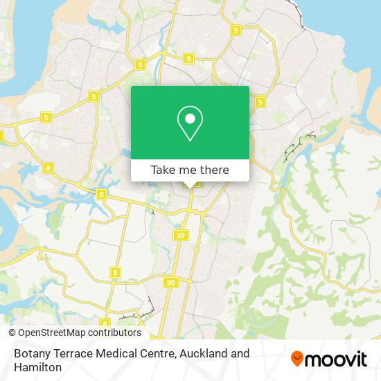 Botany Terrace Medical Centre地图