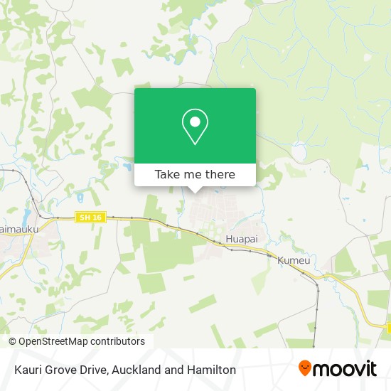 Kauri Grove Drive map
