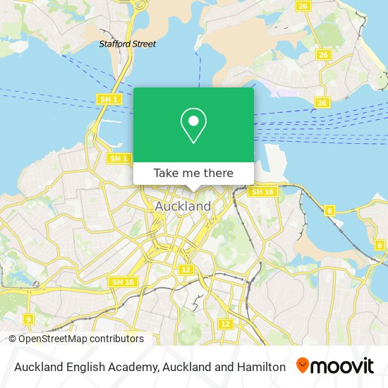 Auckland English Academy map