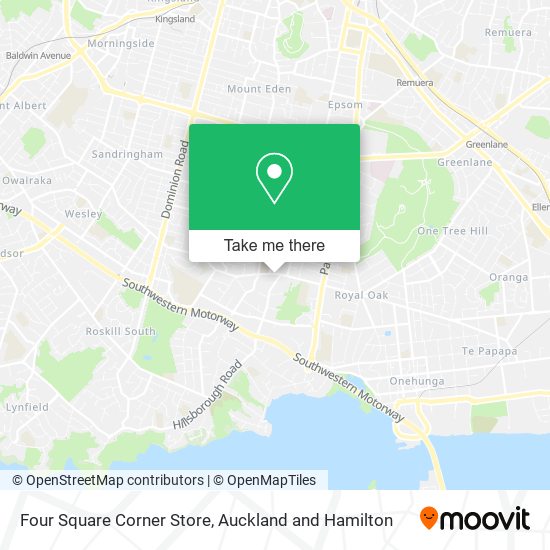 Four Square Corner Store map