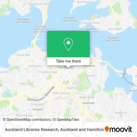 Auckland Libraries Research map