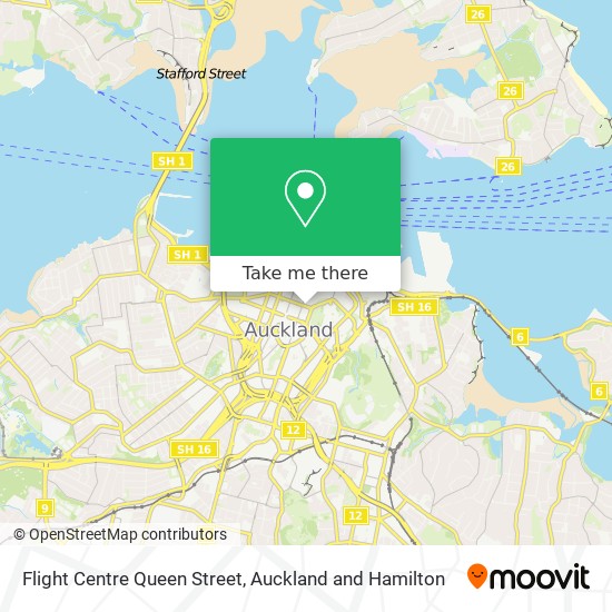 Flight Centre Queen Street map