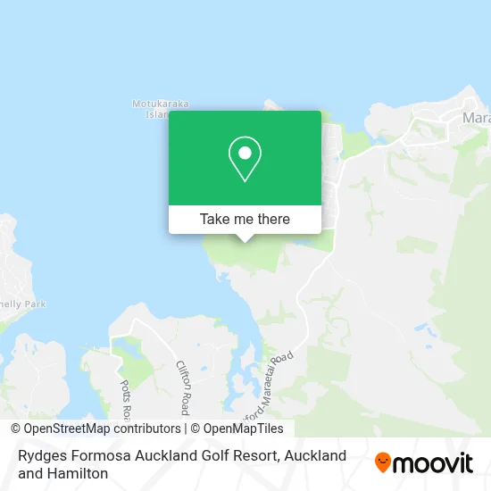 Rydges Formosa Auckland Golf Resort map