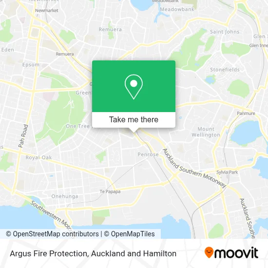 Argus Fire Protection map