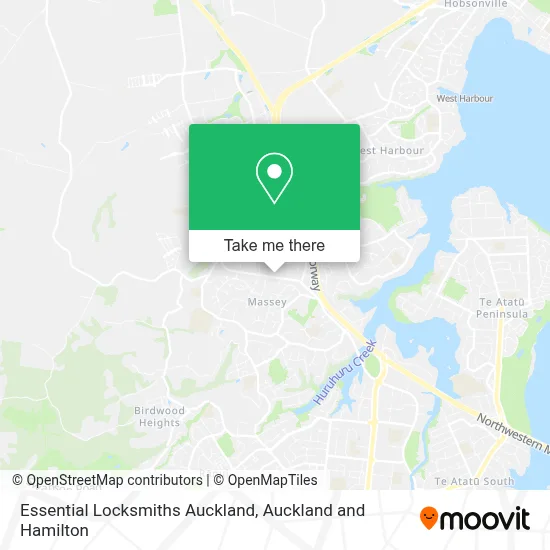 Essential Locksmiths Auckland map