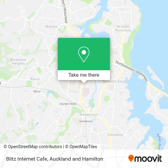 Blitz Internet Cafe map