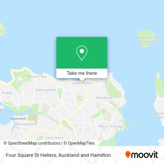 Four Square St Heliers map