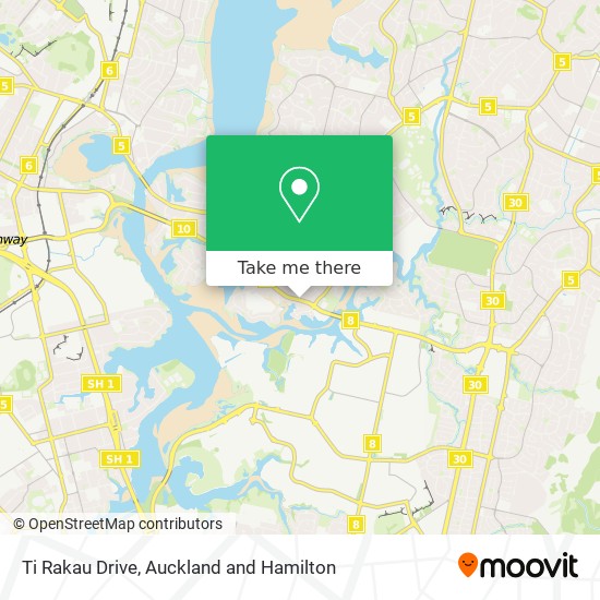 Ti Rakau Drive map